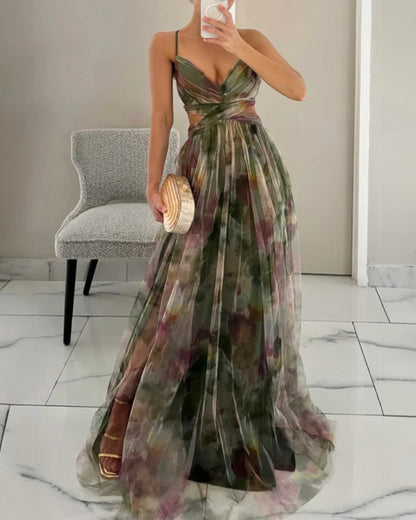 GISELA | Vestido elegante con estampado floral