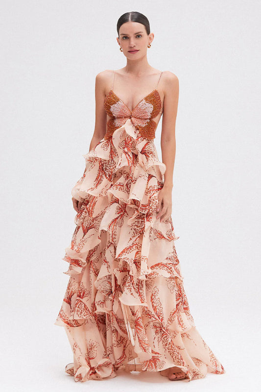 PAOLA | Vestido mariposa de largo