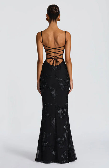 VELA | Vestido largo venus noir