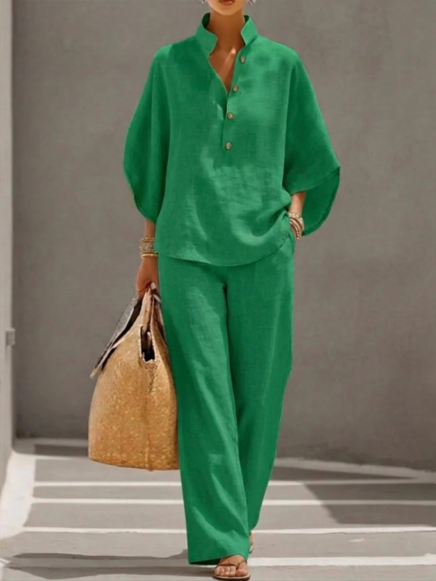 ISONA | Conjunto de lino de primavera