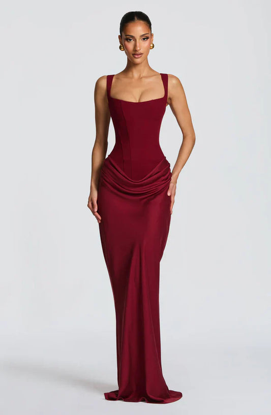 AMAIA | Vestido elegante scarlet eclipse